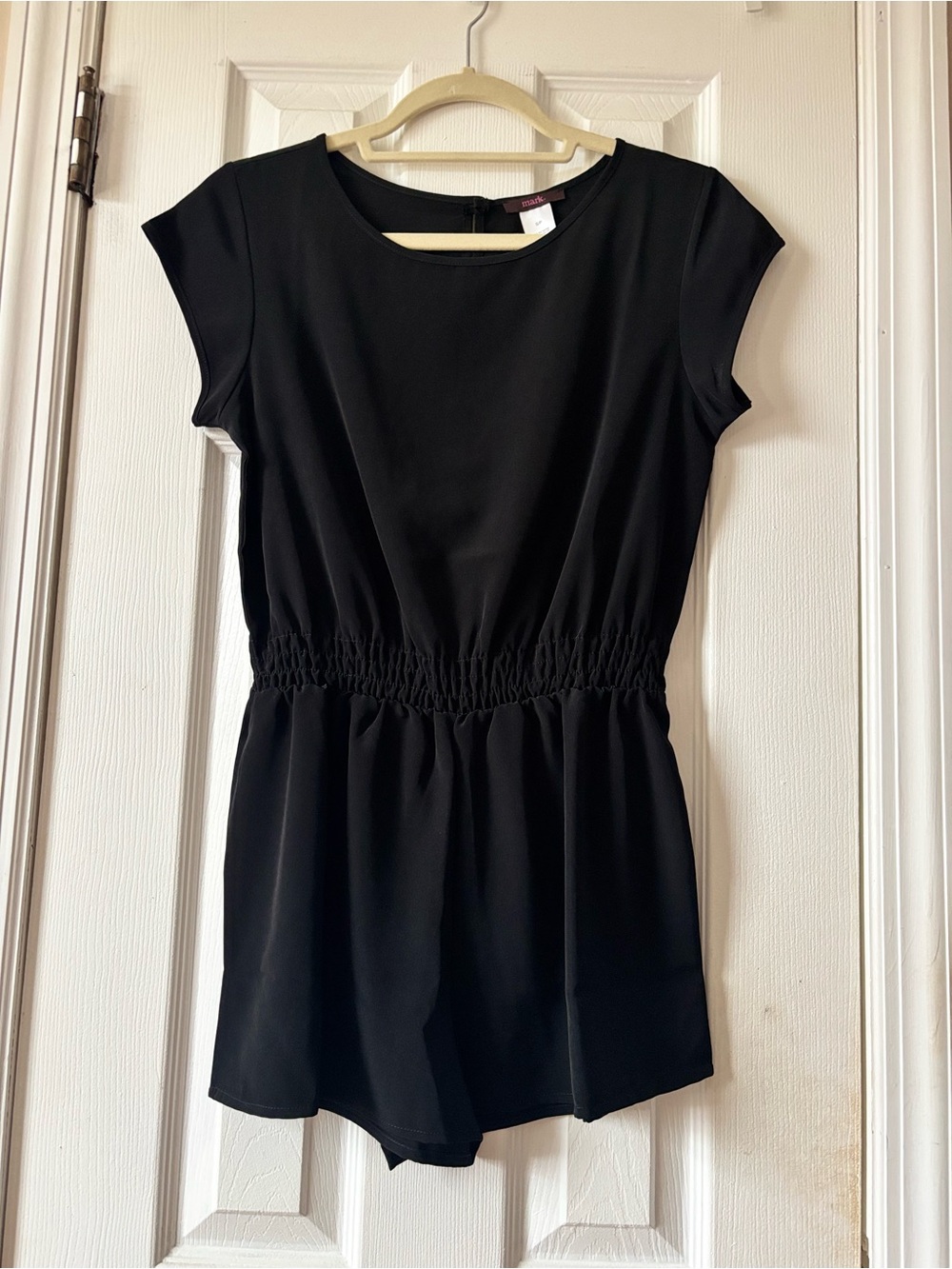 mark. Black Short Sleeve Romper